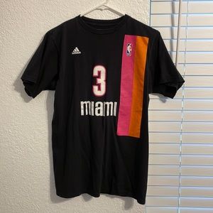 Adidas Miami Floridians Old School Dwayne Wade Jersey T Shirt